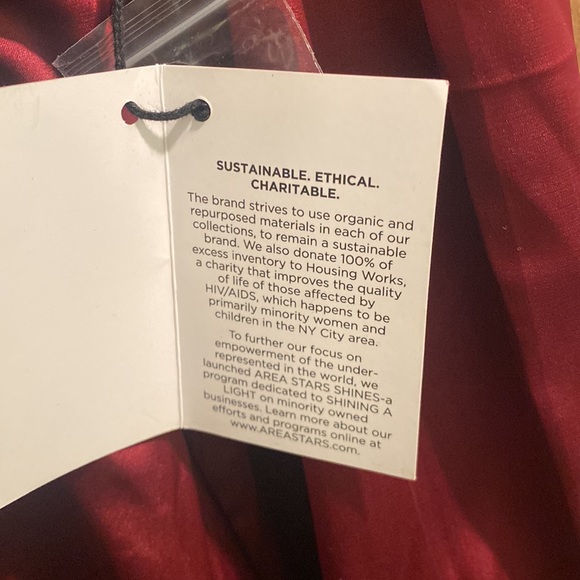 NWT Ria Satin Dress - Picture 6 of 7